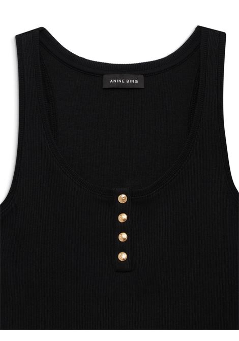 canotta alessia donna nera ANINE BING | A-08-10316BLK26